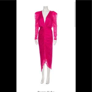 Ronny Kobo- vibrant pink animal print dress